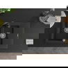 Mexen Gaspar 1.5-compartment granite sink with a drip tray and kitchen mixer tap Telma, Black/Silver - 6507-73-670200-70