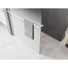 Mexen Kioto+ shower wall with shelf Walk-in 70 x 200 cm, white ombre 8 mm, white - 800-070-121-20-86