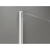 Mexen Kioto+ shower wall with shelf Walk-in 80 x 200 cm, white ombre 8 mm, white - 800-080-121-20-86