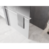 Mexen Kioto+ shower wall with shelf Walk-in 80 x 200 cm, white ombre 8 mm, white - 800-080-121-20-86