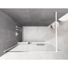 Mexen Kioto+ shower wall with shelf Walk-in 80 x 200 cm, white ombre 8 mm, white - 800-080-121-20-86