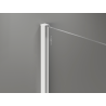 Mexen Kioto+ shower wall with shelf Walk-in 90 x 200 cm, white ombre 8 mm, white - 800-090-121-20-86