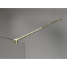 Mexen Kioto+ shower wall with shelf Walk-in 80 x 200 cm, white ombre 8 mm, gold - 800-080-121-50-86
