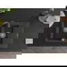 Mexen Gaspar 1.5-compartment granite sink with a drip tray and kitchen mixer tap Telma, Spotted black - 6507-76-670200-76