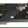 Mexen Gaspar 1.5-compartment granite sink with a drip tray and kitchen mixer tap Telma, Black - 6507-77-670200-70