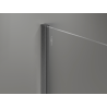 Mexen Kioto+ shower wall with shelf Walk-in 110 x 200 cm, white ombre 8 mm, brushed gun gray - 800-110-121-66-86