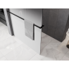 Mexen Kioto+ Shower Wall with Shelf Walk-in 100 x 200 cm, White Ombre 8 mm, Black - 800-100-121-70-86