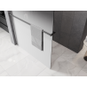 Mexen Kioto+ shower wall with shelf Walk-in 80 x 200 cm, white ombre 8 mm, gun metal - 800-080-121-95-86