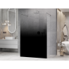Mexen Kioto freestanding shower screen 100 x 200 cm, black ombre 8 mm, chrome - 800-100-002-01-76