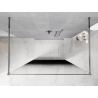 Mexen Kioto freestanding shower wall 140 x 200 cm, black ombre 8 mm, chrome - 800-140-002-01-76