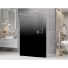 Mexen Kioto freestanding shower panel 120 x 200 cm, black ombre 8 mm, white - 800-120-002-20-76
