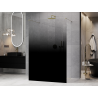 Mexen Kioto freestanding shower wall 110 x 200 cm, black ombre 8 mm, gold - 800-110-002-50-76