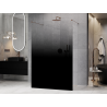 Mexen Kioto freestanding shower panel 150 x 200 cm, black ombre 8 mm, rose gold - 800-150-002-60-76