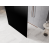 Mexen Kioto freestanding shower screen 100 x 200 cm, black ombre 8 mm, brushed copper - 800-100-002-65-76