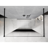 Mexen Kioto freestanding shower screen 120 x 200 cm, black ombre 8 mm, black - 800-120-002-70-76
