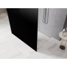 Mexen Kioto freestanding shower wall 130 x 200 cm, black ombre 8 mm, gun metal - 800-130-002-95-76