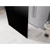 Mexen Kioto freestanding shower wall 130 x 200 cm, black ombre 8 mm, brushed gun gray - 800-130-002-66-76