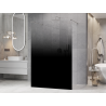 Mexen Kioto freestanding shower wall 150 x 200 cm, black ombre 8 mm, brushed nickel - 800-150-002-97-76