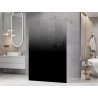 Mexen Kioto freestanding shower wall 130 x 200 cm, black ombre 8 mm, brushed nickel - 800-130-002-97-76