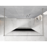 Mexen Kioto freestanding shower wall 110 x 200 cm, black ombre 8 mm, brushed nickel - 800-110-002-97-76
