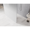 Mexen Kioto freestanding shower wall 110 x 200 cm, white ombre 8 mm, white - 800-110-002-20-86