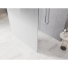 Mexen Kioto freestanding shower wall 120 x 200 cm, white ombre 8 mm, white - 800-120-002-20-86