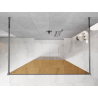 Mexen Kioto Freestanding shower wall 110 x 200 cm, bronze 8 mm, chrome - 800-110-002-01-32