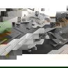 Mexen Elias granite sink with 1 bowl, drainer and Telma kitchen tap, grey - 6511-71-670200-00