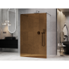 Mexen Kioto freestanding shower wall 110 x 200 cm, bronze 8 mm, gun metal - 800-110-002-95-32