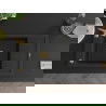 Mexen Elias 1-compartment granite sink with a drip tray and kitchen mixer tap Telma, Black - 6511-77-670200-50