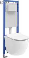 Mexen Lena concealed WC set narrow, corner Tex W with WC bowl and soft-closing seat, white - 610530224000