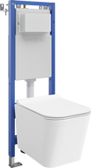 Mexen Teo concealed WC set narrow frame, corner Tex W with WC Tornado bowl and soft-close seat, white - 610530850700T