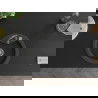 Mexen Diego 1-compartment granite sink with kitchen mixer tap Telma, Spotted black - 6512-76-670200-76