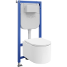 Mexen Sofia WC Concealed Set Tex E with WC Bowl and Soft-Close Seat, White - 610930540300
