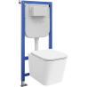 Mexen Teo concealed WC set Tex E with WC bowl and soft-close seat, white - 610930850600