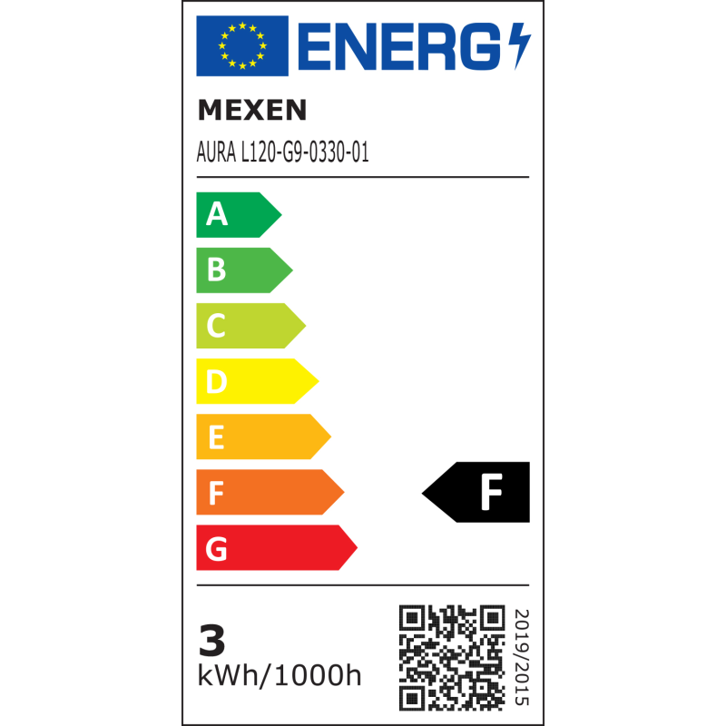 Mexen Aura LED Bulb G9, 3W, Warm - 3000K, 300 lm - L120-G9-0330-01