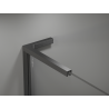 Mexen Kioto L Walk-in Shower Wall 80 x 200 cm, Black Ombre 8 mm, Brushed Gun Gray - 800-080-103-66-76