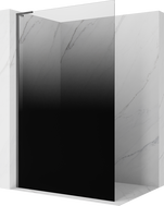 Mexen Kioto L Walk-in Shower Wall 120 x 200 cm, Black Ombre 8 mm, Brushed Gun Gray - 800-120-103-66-76