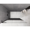 Mexen Kioto L Walk-in Shower Screen 80 x 200 cm, Black Ombre 8 mm, Black - 800-080-103-70-76