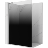 Mexen Kioto L Walk-in Shower Wall 120 x 200 cm, Black Ombre 8 mm, Black - 800-120-103-70-76