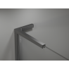 Mexen Kioto L Walk-in Shower Wall 80 x 200 cm, Black Ombre 8 mm, Gun Metal - 800-080-103-95-76