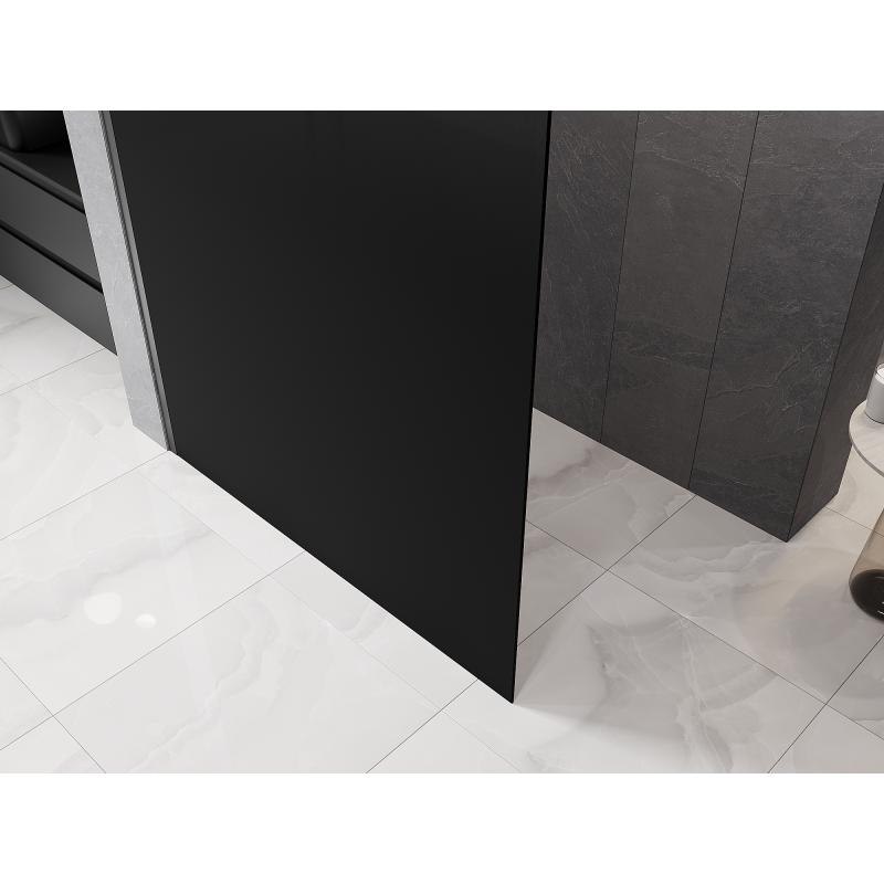 Mexen Kioto L Walk-in Shower Screen 110 x 200 cm, Black Ombre 8 mm, Gun Metal - 800-110-103-95-76