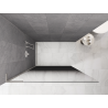 Mexen Kioto L Walk-in shower wall 70 x 200 cm, black ombre 8 mm, brushed nickel - 800-070-103-97-76