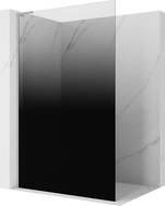 Mexen Kioto L Walk-in Shower Wall 80 x 200 cm, Black Ombre 8 mm, Brushed Nickel - 800-080-103-97-76