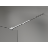 Mexen Kioto+ shower wall with shelf Walk-in 80 x 200 cm, black ombre 8 mm, chrome - 800-080-121-01-76