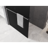 Mexen Kioto+ shower wall with shelf Walk-in 150 x 200 cm, black ombre 8 mm, chrome - 800-150-121-01-76