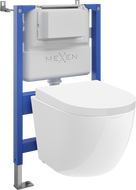 Mexen Lena WC Concealed Set Tex Air XS-F with Tornado WC Bowl and Soft-Close Seat, White - 610830220200TA