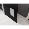 Mexen Kioto+ Walk-in Shower Wall with Shelf 90 x 200 cm, Black Ombre 8 mm, Black - 800-090-121-70-76
