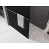 Mexen Kioto+ shower wall with shelf Walk-in 120 x 200 cm, black ombre 8 mm, gun metal - 800-120-121-95-76