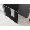 Mexen Kioto+ shower wall with shelf Walk-in 70 x 200 cm, black ombre 8 mm, brushed nickel - 800-070-121-97-76